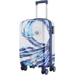 Валіза Semi Line 20" S White/Blue Print (T5653-1)