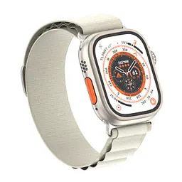 Ремінець для Apple Watch 42 (Series 11-10)/41/40/38, бежевий, Alpine Loop Alpina Band, тканинний поліестеровий ремінець для смарт-годин, дихаючий, для активного відпочинку та спорту, ArmorStandart (ARM64974) - мініатюра 2