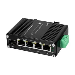 PoE-комутатор 5-портовий E-LINK LNK-IMC104GP-SFP IN 12-48V (73-00126) - мініатюра 10