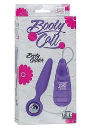 Анальна пробка CalExotics Booty Call Booty Glider 9,5 см (фіолетовий) - мініатюра 2