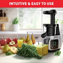 Соковитискач Tefal Juice & Clean шнековий 150 Вт сріблясто-чорний (ZC420E38) - мініатюра 5