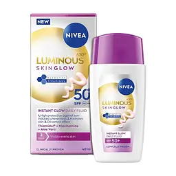 Крем для обличчя Nivea Luminous 630 Skin Glow Fluid SPF 50+ 40 мл (9005800401690)