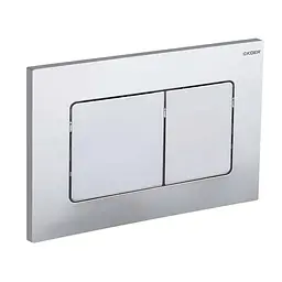 Панель змиву Koer KT-0602-01 пластикова, кнопка квадратна KR5178, Хром