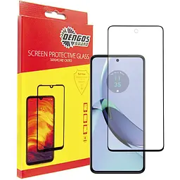 Скло захисне Dengos Motorola G84 (black) (TGFG-327)