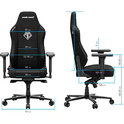 Геймерське крісло Anda Seat Phantom 3 XL Fabric Gray (AD18XL-52-G-F-G01) [148759] - мініатюра 9