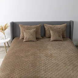 Покривало ТЕП Velour 150х210 см капучино (4-00515_22383) - мініатюра 4