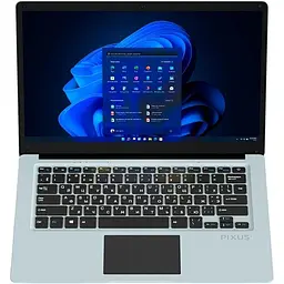 Ноутбук Pixus Vix 8/128Gb 14.1" IPS FHD Ubuntu OS Grey (UA UCRF)