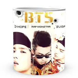 Кухоль GeekLand Bangtan Boys BTS Портрети учасників з іменами CP 04.479.644 330 мл білий - мініатюра 2