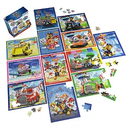 Набір пазлів Paw Patrol 12 в 1 (SM98343/6066856) - мініатюра 4