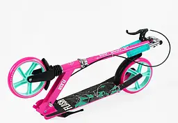 Самокат Best Scooter 88-102х54х12.5 см Чорно-рожевий 000283572 - мініатюра 2