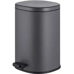 Відро для сміття Mixxus Premium Olivary-TC0105 Graphite з плавним закриттям овальне 5 л графіт (MI7063) 