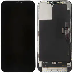 Дисплей iPhone 12 Pro Max чорний, OLED, OEM Soft Huaxing