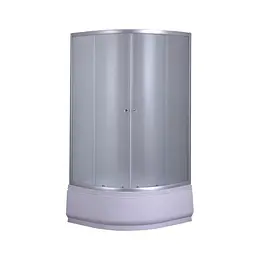 Душова кабіна з високим піддоном Mixxus Plain SCT01-90x90x195-FB Satin матове скло 4 мм MI6894, Універсальна, хром матовий - мініатюра 4