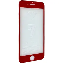 Захисне скло DK 4D Full Glue для Apple iPhone 7/8/SE red