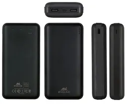Зовнішній акумулятор Rivacase 20000 mAh 2 USB Type-C - мініатюра 4