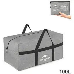 Сумка для зберігання портативна Naturehike NH17S021-L 100 л світло-сірий - мініатюра 3