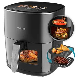 Мультипіч (аерогриль-фритюрниця) CECOTEC Cecofry&Grill Duoheat 6500