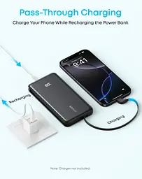 Портативний зарядний пристрій - 10000 mAh 22.5W Built-In USB-C Cable Black Anker teh0027049 - мініатюра 3