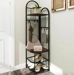 Вішалка для одягу Costway Richi кутова в стилі Loft - мініатюра 5