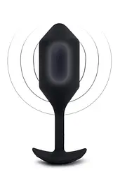 Анальна пробка з вібрацією B-Vibe Vibrating Snug Plug 4, 15 см (чорний) - мініатюра 3
