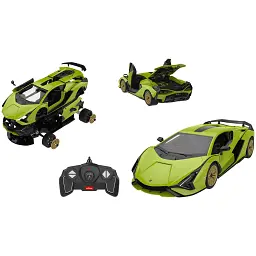 Машинка-конструктор Rastar Lamborghini Sian 1:18. Зелений - мініатюра 3
