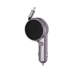 Автомобільний зарядний пристрій XO CC65 2-in-1 with Retractable Car Charger Фіолетовий