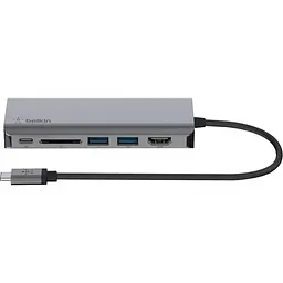 USB-Хаб BELKIN USB-C 6in1 Multiport Dock (AVC008BTSGY) - мініатюра 2