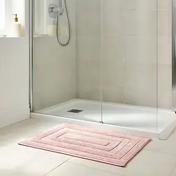 Килимок для ванної кімнати 60x90 см із мікрофібри рожевий Colorful Home - мініатюра 2