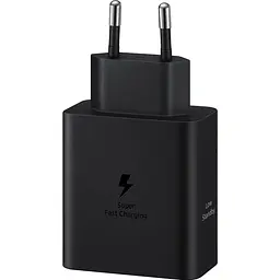 Samsung Зарядний пристрій мережевий 50Вт 2xUSB-С кабель USB-C > USB-C 1.8 м чорний - мініатюра 3