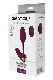 Віброяйце Dream Toys Essentials Flexible Wearable Vibrating Egg, 10 см (фіолетовий) - мініатюра 5