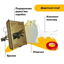 Дерев'яний фігурний пазл puzzlean Мозаїка крокодила, А3, Картонна коробка 200 елементів - мініатюра 4