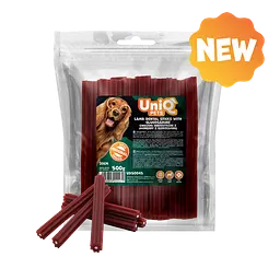 Ласощі для очищення зубів собак UniQ PETS DENTAL Зубні палички з ягнятиною та глюкозаміном 20 см, 500 г