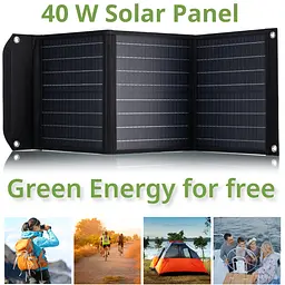 Портативний зарядний пристрій сонячна панель Bresser Mobile Solar Charger 40 Watt USB DC (3810040) - мініатюра 7