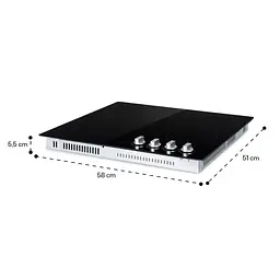 Варильна поверхня електрична Klarstein EasyCook 4 6100 Вт (10034604) - мініатюра 2