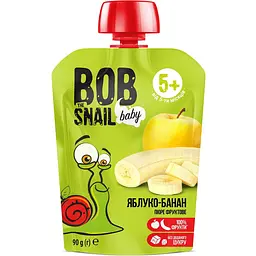 Набір фруктового пюре Bob Snail з різними смаками 900 г (90 г x 10 шт.) - мініатюра 5