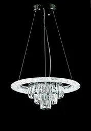 Світлодіодна люстра Splendid Ray LC118/1+1 LED (CH) з кришталем, хром, 40 Вт - мініатюра 3