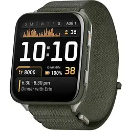 Смарт-годинник Garmin Venu X1 Moss Titanium with Moss Nylon (010-02980-23)
