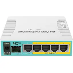 Маршрутизатор (роутер) MikroTik hEX PoE (RB960PGS) [137445]