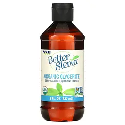 Замінник харчування Better Stevia Liquid Sweetener Glycerite 237 мл NOW fit0016434