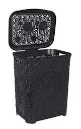 Кошик для білизни Violet House 0418 Ажур Coffee, 45 л, коричневий (0418 Ажур COF с/к 45 л) - мініатюра 2