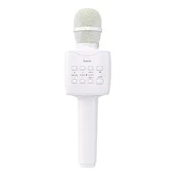Мікрофон з караоке HOCO BK5 Contado (White) [54495] - мініатюра 1