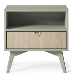Тумба приліжкова Perfect Home Форест / Forest S54 з 1 шухлядою Евкаліпт/ялиця сканді (PFH-091473) - мініатюра 4