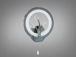 Світильник декоративний LED Diasha 8135/1HR, 16W, хром, приліжковий, IP20, 880 лм, висота 22 см, діаметр 19 см - мініатюра 3