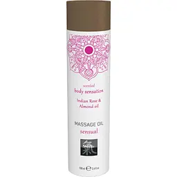 Масажна олія Hot Shiatsu Body Oil Indian Rose & Almond, 100 мл