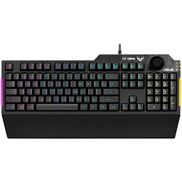 Клавіатура ASUS TUF Gaming K1 RBB USB Black (90MP01X0-BKMA00) - мініатюра 1