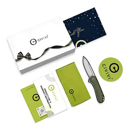 Комплект (ніж cкладний, ручка) Civivi StellarQuill Pen & Button Lock Elementum II Knife Combo Gift Pack - мініатюра 4