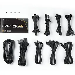 Блок живлення 1050W Chieftec POLARIS 3.0 PPS-1050FC-A3, 135 мм, 80+ ЗОЛОТИСТИЙ, Cable management, retail - мініатюра 8