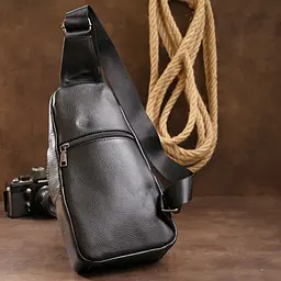 Чоловіча шкіряна сумка через плече Vintage 17х32х6 см sum0015588 - мініатюра 6