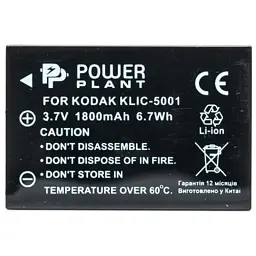 Акумулятор до фото/відео PowerPlant Kodak KLIC-5001, DB-L50 (DV00DV1151) - мініатюра 2