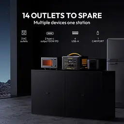 Зарядна станція Vtoman Jump 1500X / 1500 Вт / 828 Вт/ч / LiFePO4 (Jump 1500X) UA - мініатюра 7